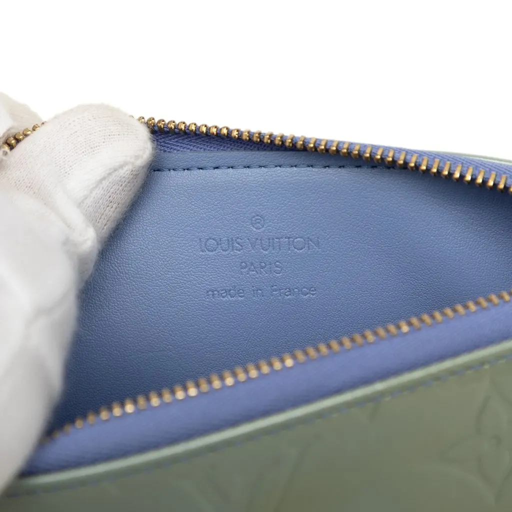 Louis Vuitton Monogram Vernis Pochette Lexington Green Leather Very good - Box View