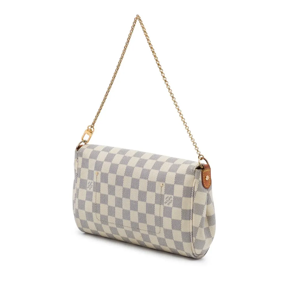 Louis Vuitton Damier Azur Favorite MM White Very good - Back View