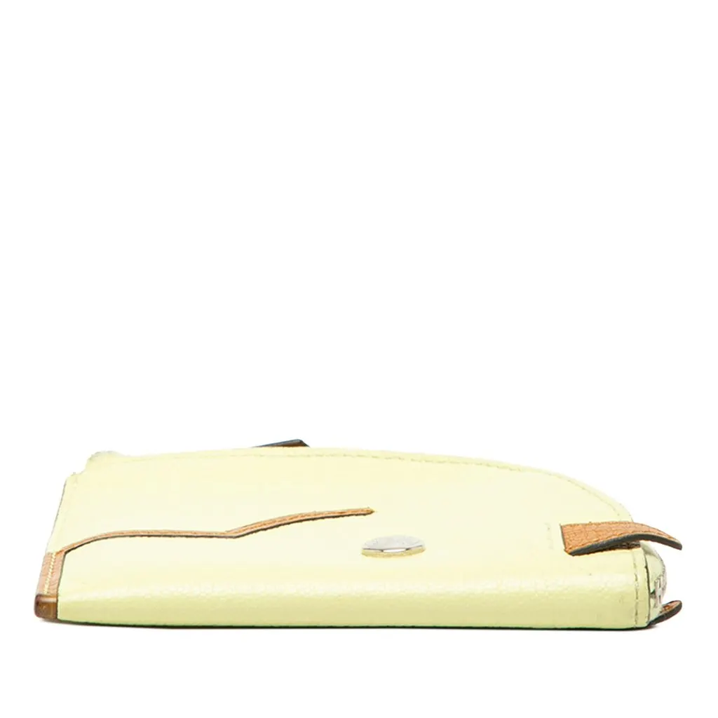 Hermès Chevre Paddock Coin Case Yellow Leather Very good - Inside View