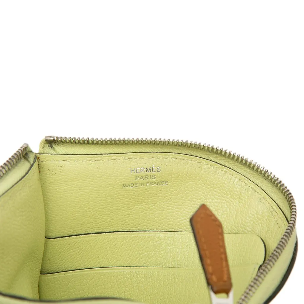 Hermès Chevre Paddock Coin Case Yellow Leather Very good - Box View