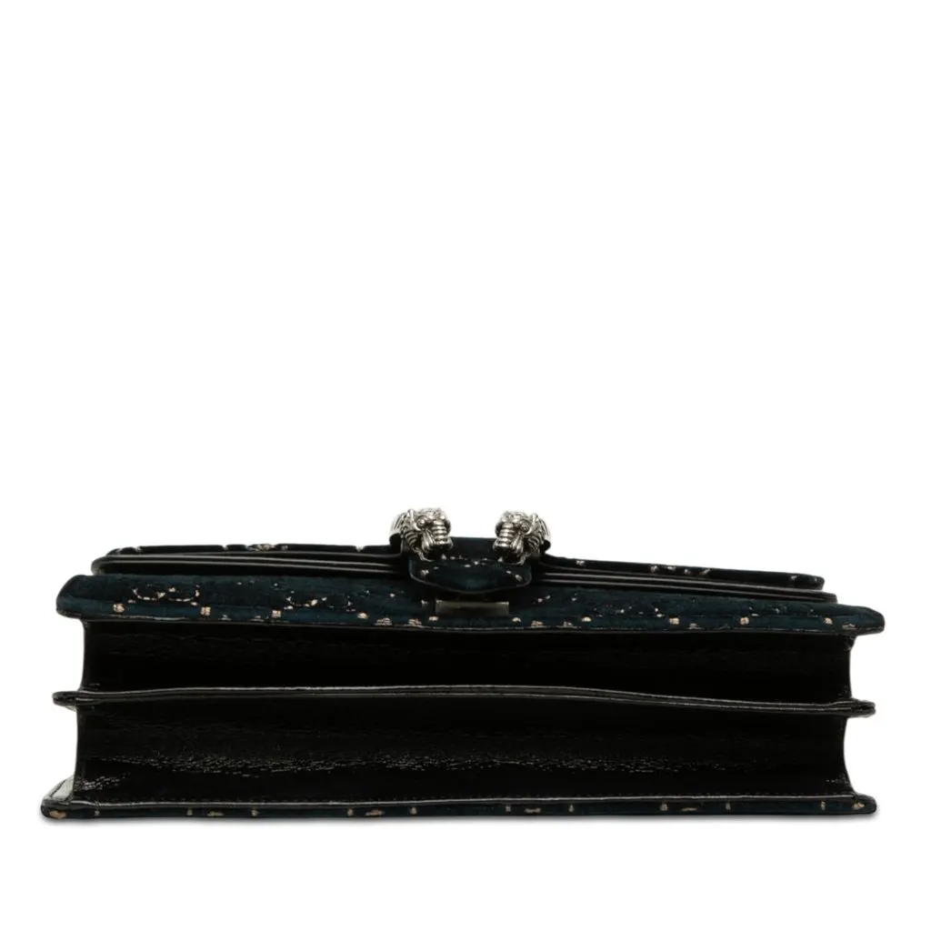Gucci Medium GG Velvet Dionysus Shoulder Bag Blue Very good - Inside View