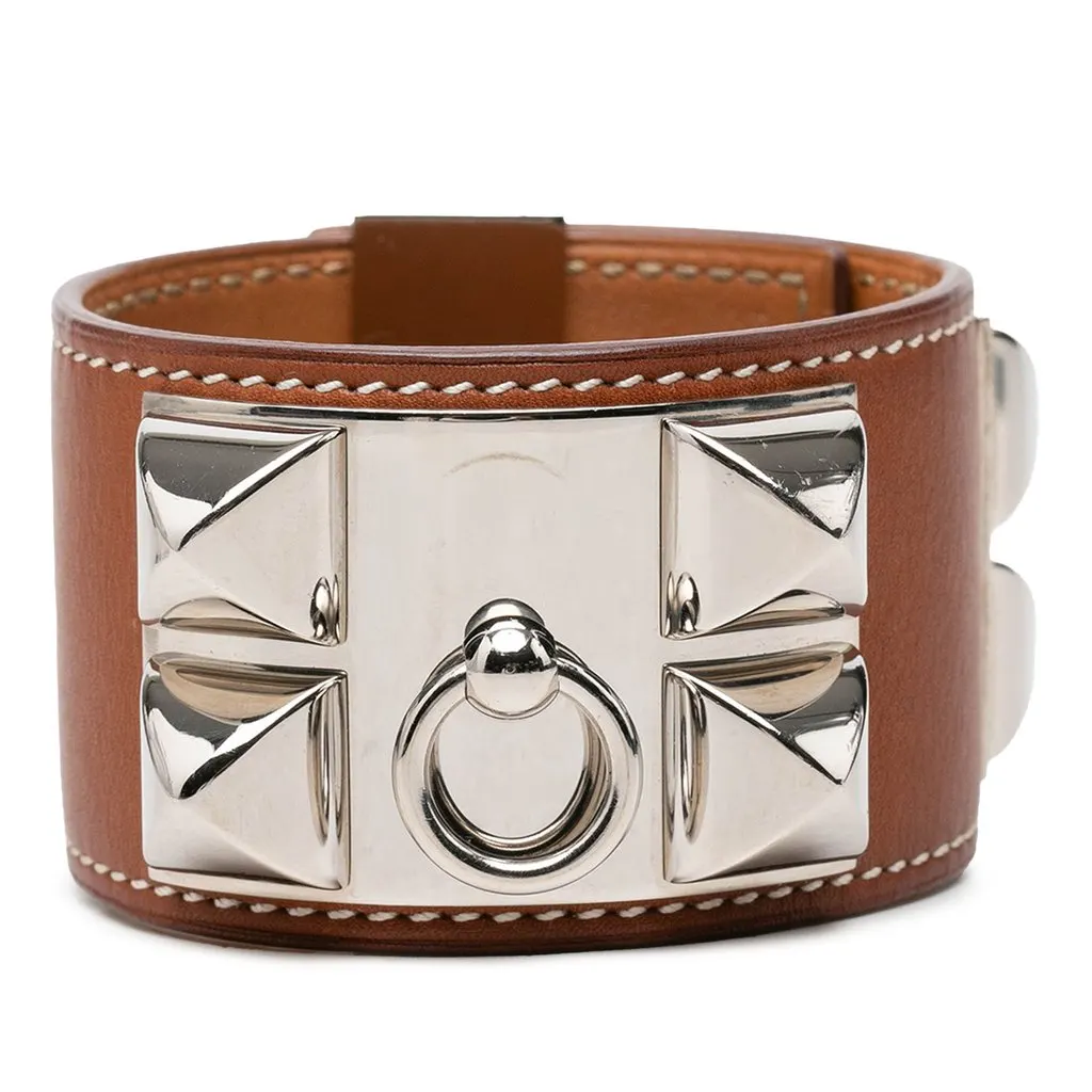 Hermès Barenia Collier de Chien Bracelet