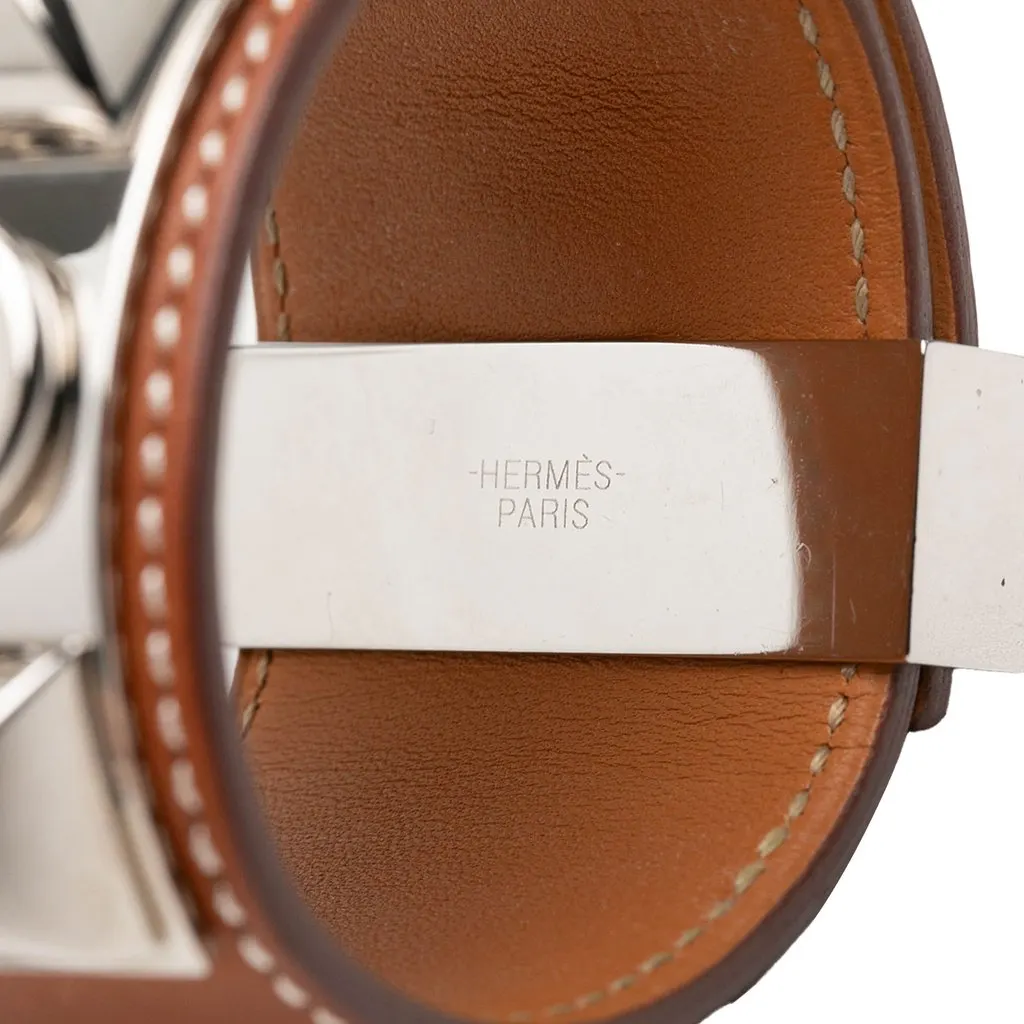 Hermès Barenia Collier de Chien Bracelet Brown Leather Very good - Model View