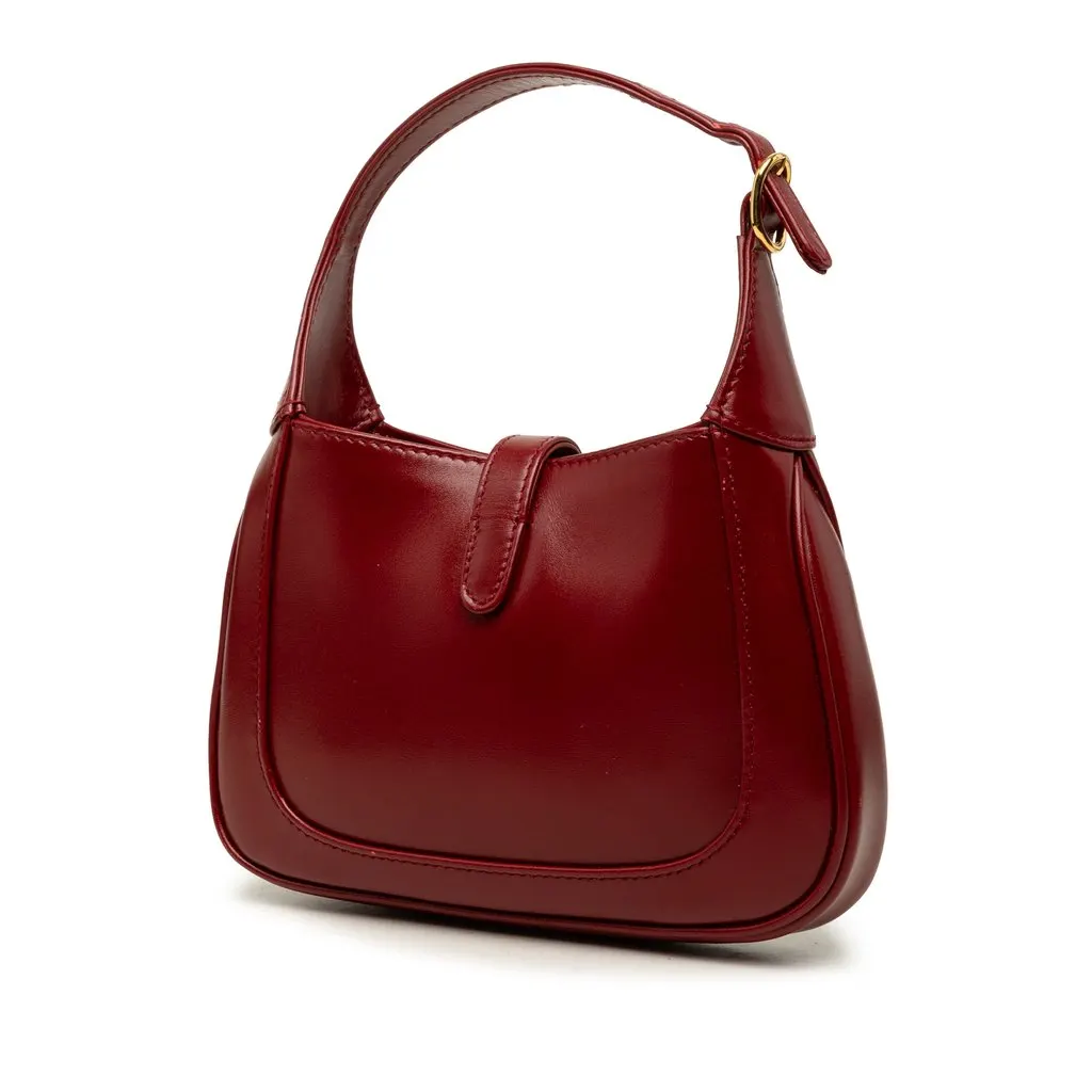 Gucci Mini Calfskin Jackie 1961 Crossbody Red Leather Very good - Back View