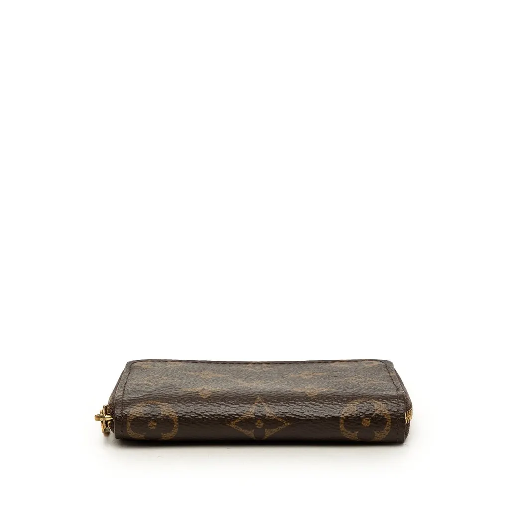Louis Vuitton Monogram Zippy Coin Purse Brown Canvas Very good - Inside View
