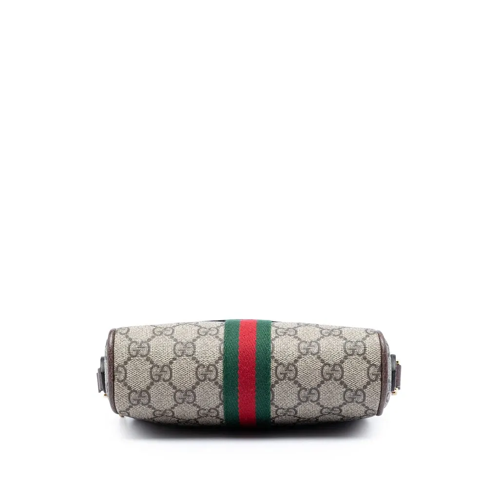 Gucci Mini GG Supreme Web Ophidia Crossbody Beige Very good - Inside View