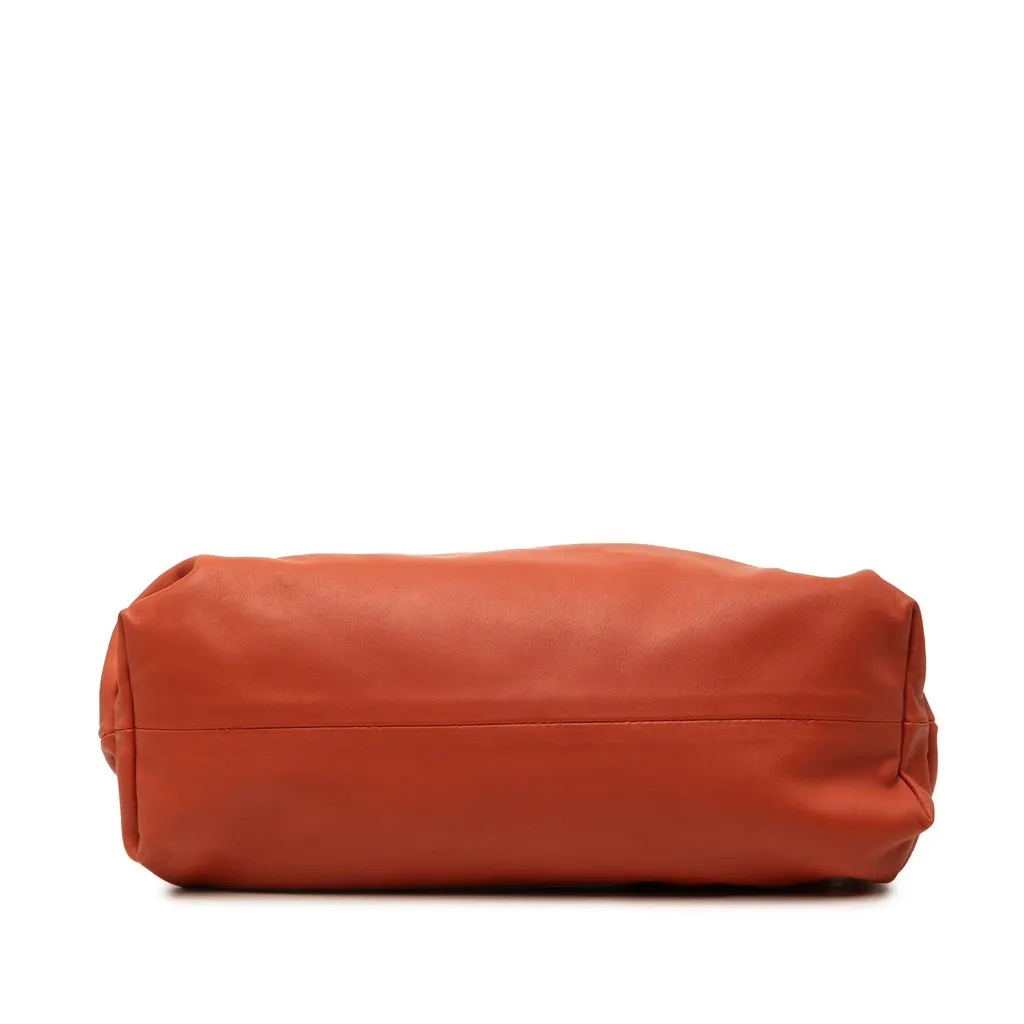 Bottega Veneta Lambskin Chain Pouch Orange Leather Very good - Inside View