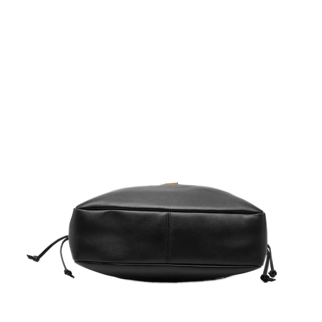 Saint Laurent Small Quilted Lambskin Jamie Shopping Tote Black Leather Very good - Inside View