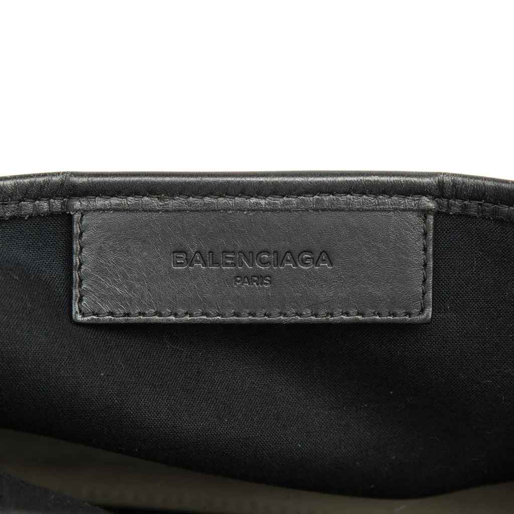 Balenciaga Canvas Navy Cabas Satchel XS Brown Very good - Box View