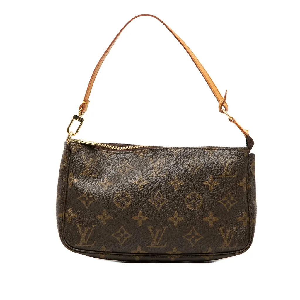 Louis Vuitton Monogram Pochette Accessoires Brown Very good - Front View