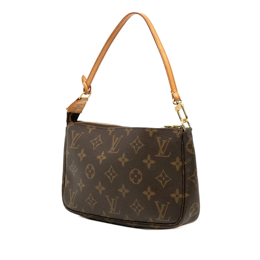 Louis Vuitton Monogram Pochette Accessoires Brown Very good - Back View