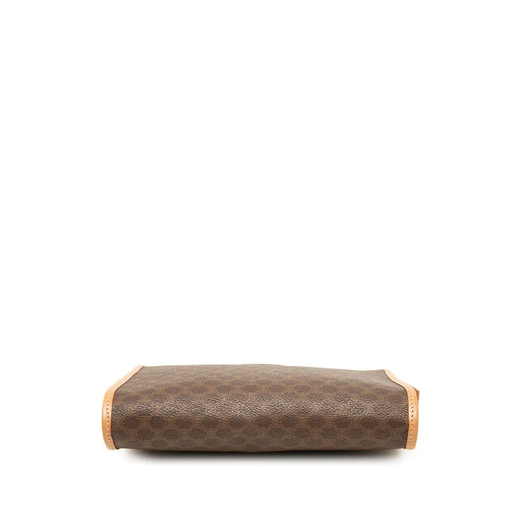 Celine Macadam Coated Canvas Clutch Brown Canvas Very good - Inside View