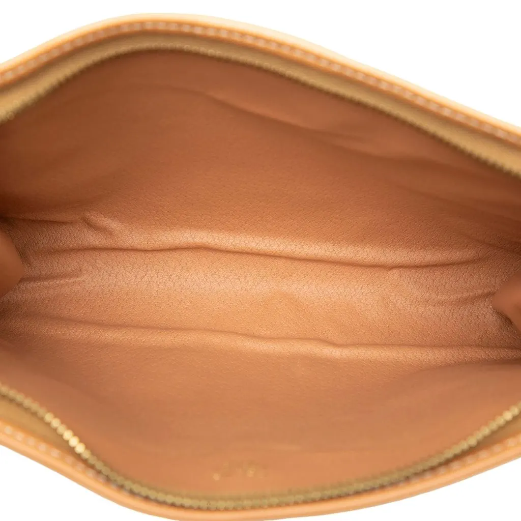 Celine Macadam Coated Canvas Clutch Brown Canvas Very good - Model View