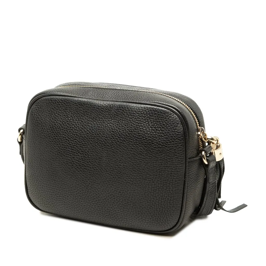 Gucci Calfskin Soho Disco Crossbody Black Leather Good - Back View