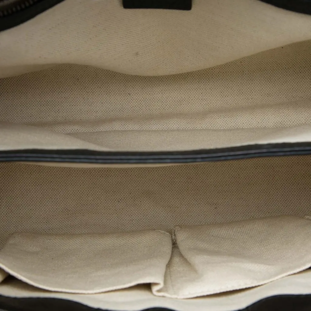 Gucci Small GG Marmont Calfskin Shoulder Bag Black Leather Good - Model View