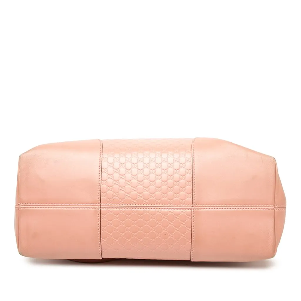 Gucci Microguccissima Bree Dome Tote Pink Leather Very good - Inside View