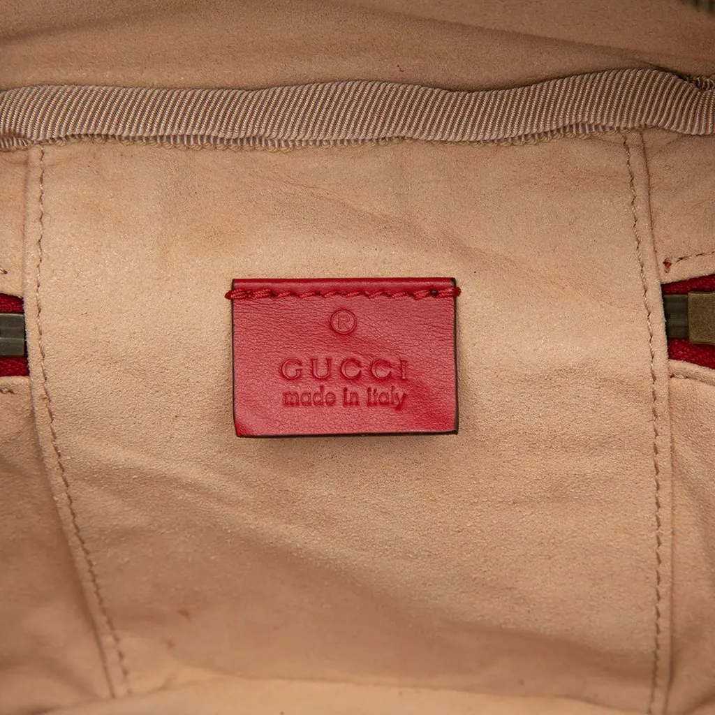 Gucci Mini GG Marmont Matelasse Calfskin Round Backpack Red Leather Very good - Box View