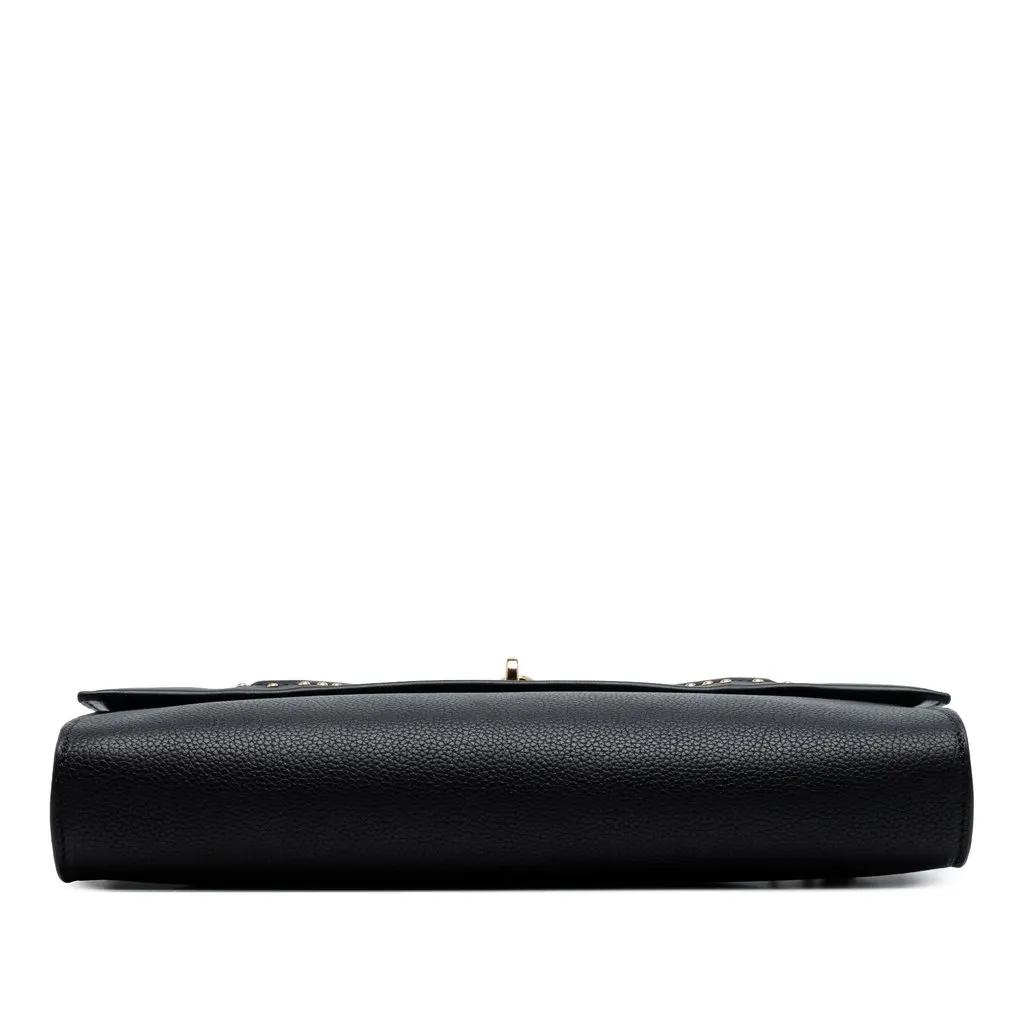 Louis Vuitton Taurillon City Steamer Pochette Black Leather Very good - Inside View