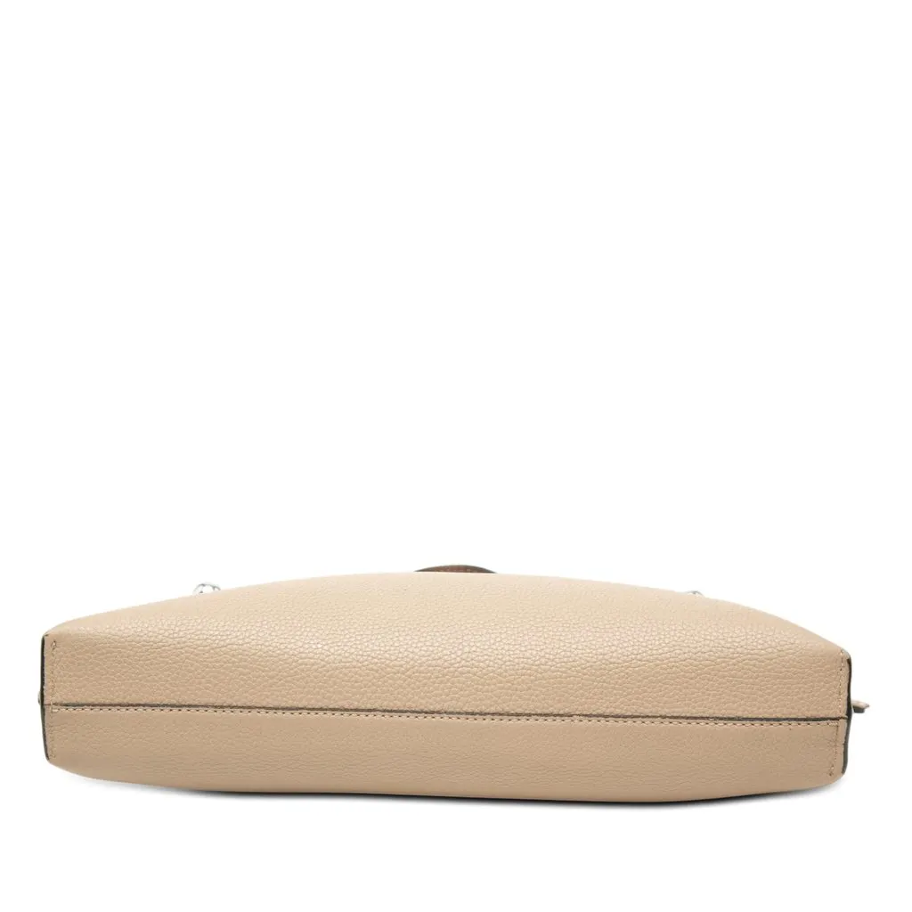 LOEWE Small Grained Calfskin Missy Satchel Beige Leather Very good - Inside View