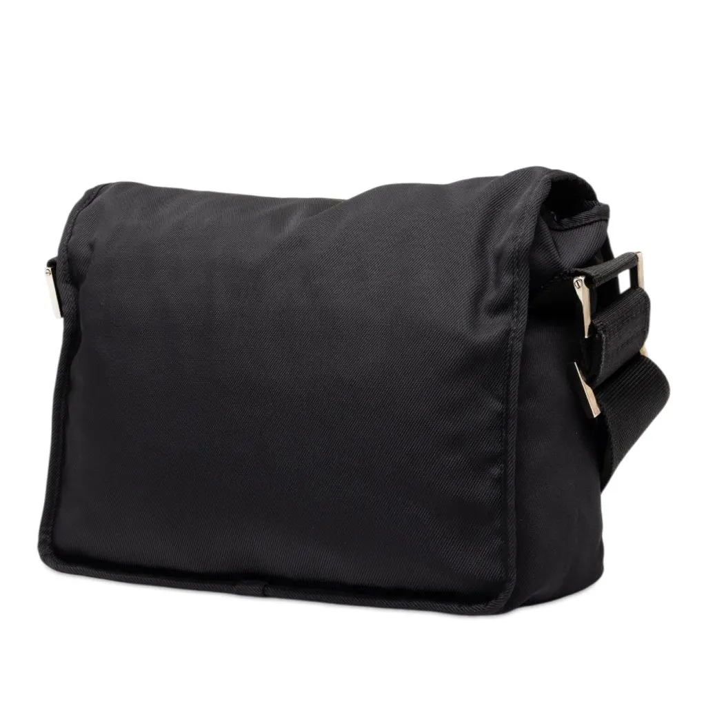 Fendi Cotton Crossbody Black Cotton Good - Back View