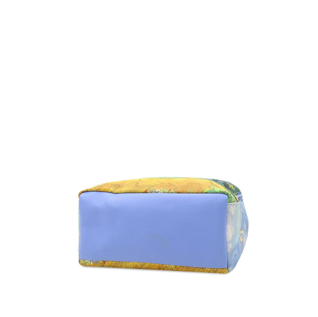 Louis Vuitton Jeff Koons Masters Collection Van Gogh Palm Springs Backpack Blue Canvas Good - Inside View