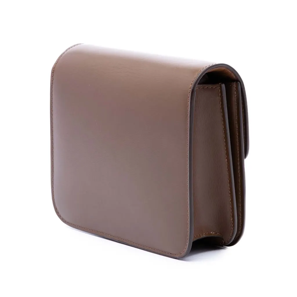 Celine Teen Calfskin Classic Box Brown Leather Very good - Back View