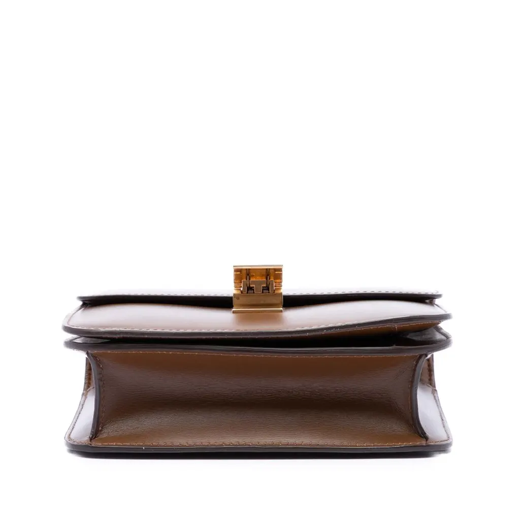 Celine Teen Calfskin Classic Box Brown Leather Very good - Inside View