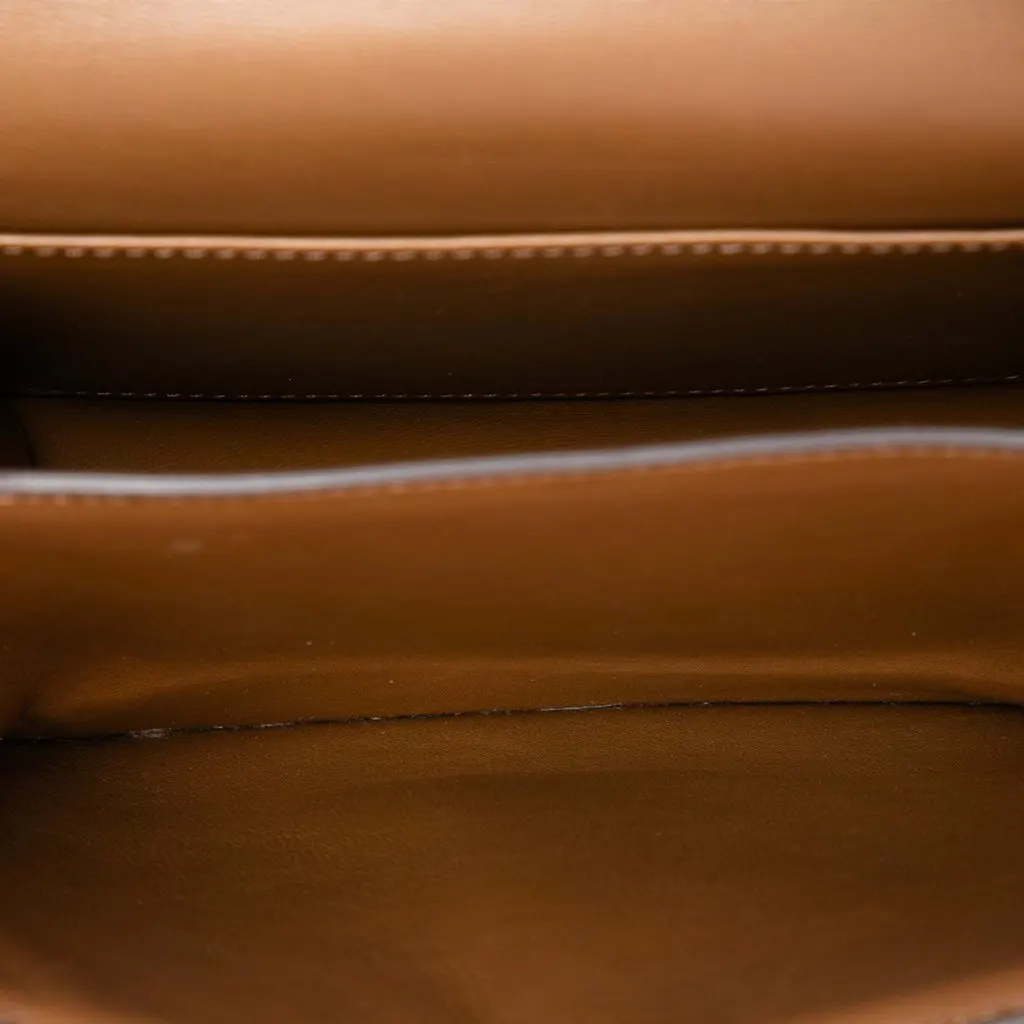 Celine Teen Calfskin Classic Box Brown Leather Very good - Model View