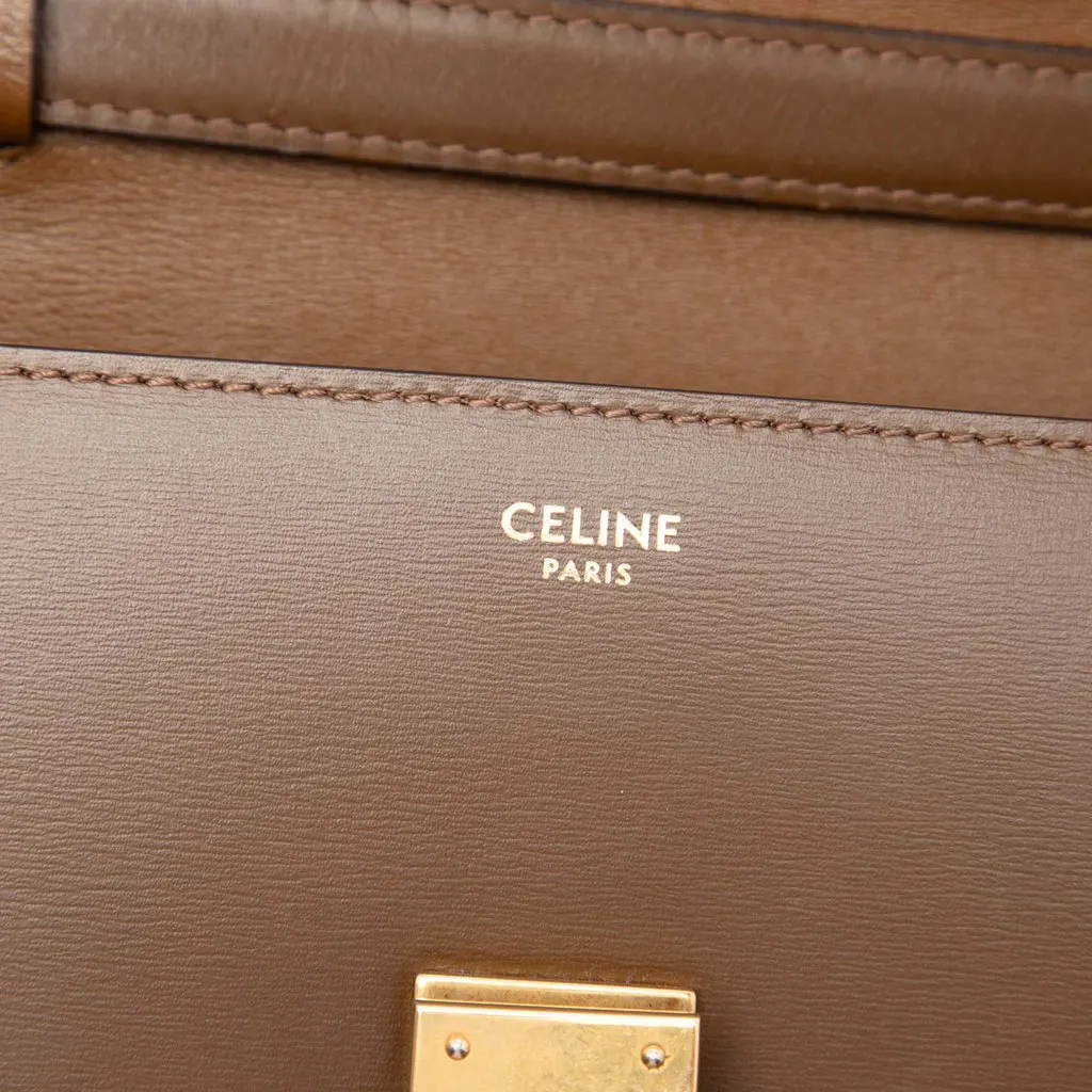 Celine Teen Calfskin Classic Box Brown Leather Very good - Box View