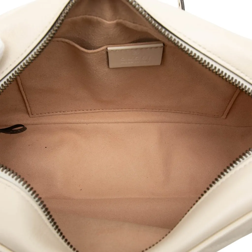 Gucci Small GG Marmont Matelasse Calfskin Crossbody Brown Leather Very good - Model View