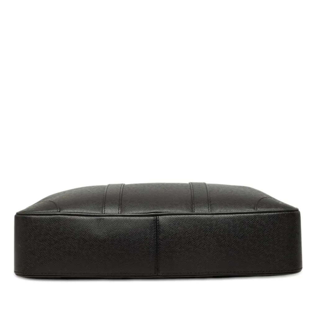 Louis Vuitton Taiga Porte Documents Voyage Black Leather Very good - Inside View