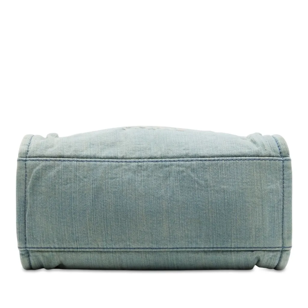 Chanel Small Denim Deauville Tote Blue Very good - Inside View