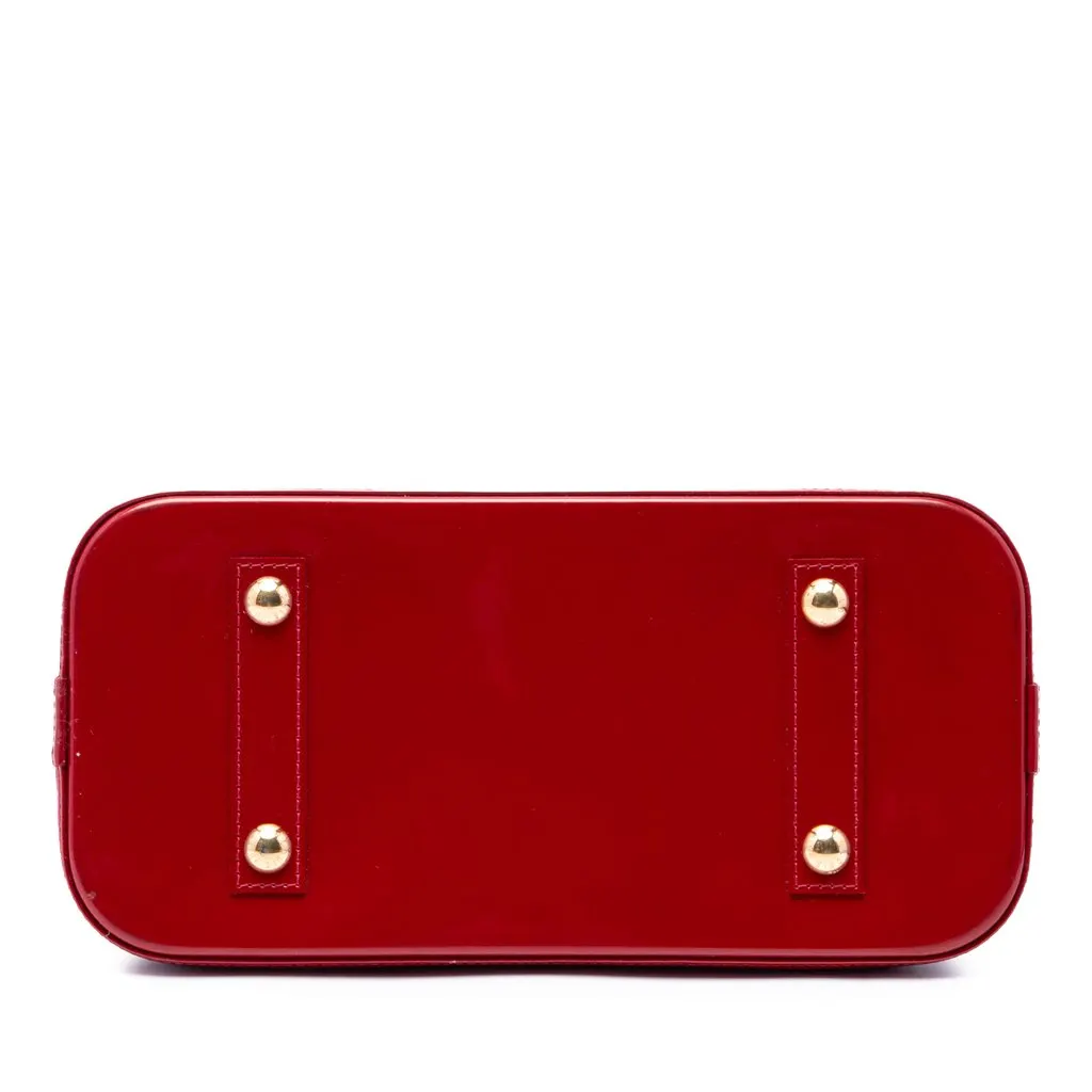 Louis Vuitton Monogram Vernis Alma PM Red Leather Very good - Inside View