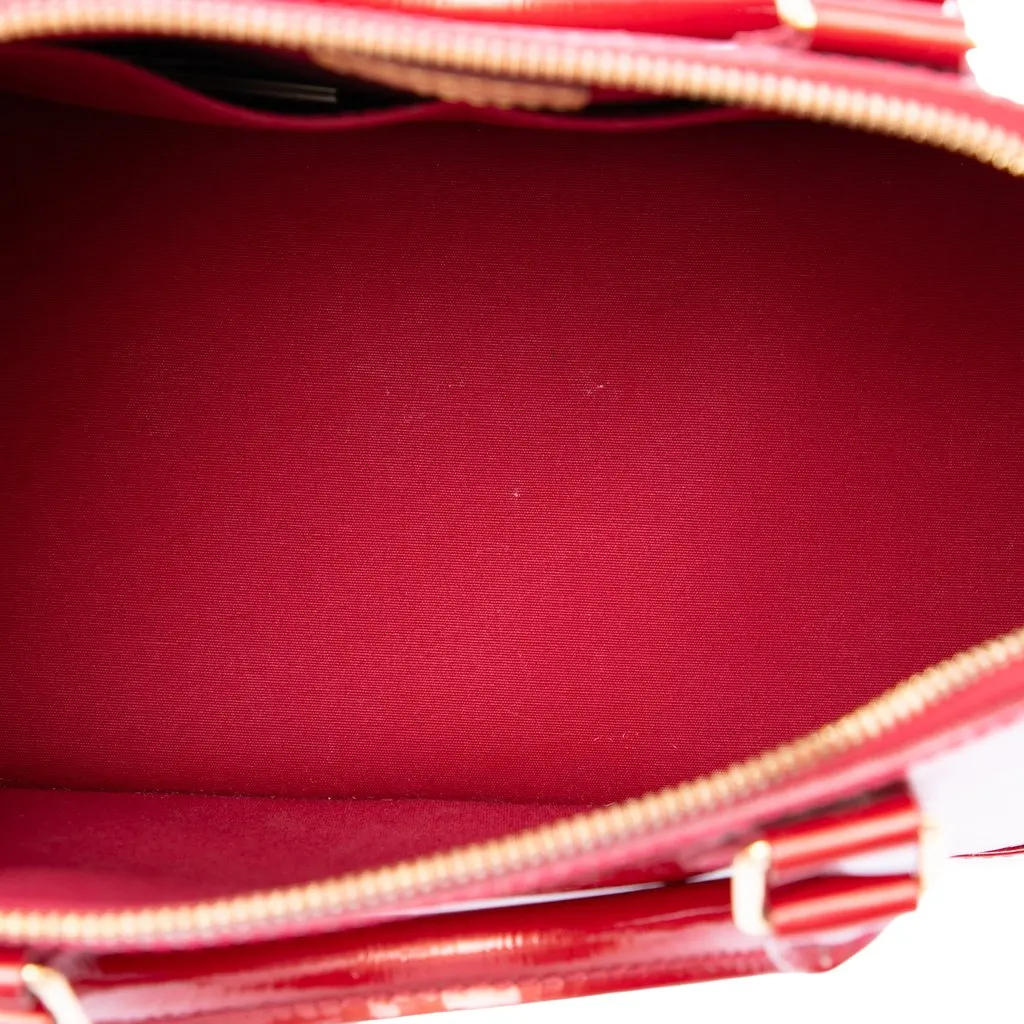 Louis Vuitton Monogram Vernis Alma PM Red Leather Very good - Model View