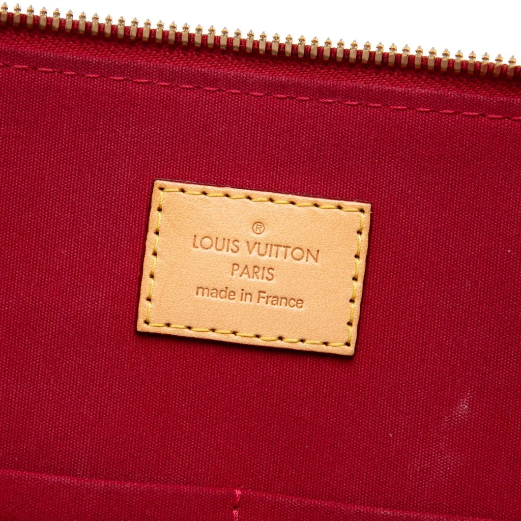 Louis Vuitton Monogram Vernis Alma PM Red Leather Very good - Box View