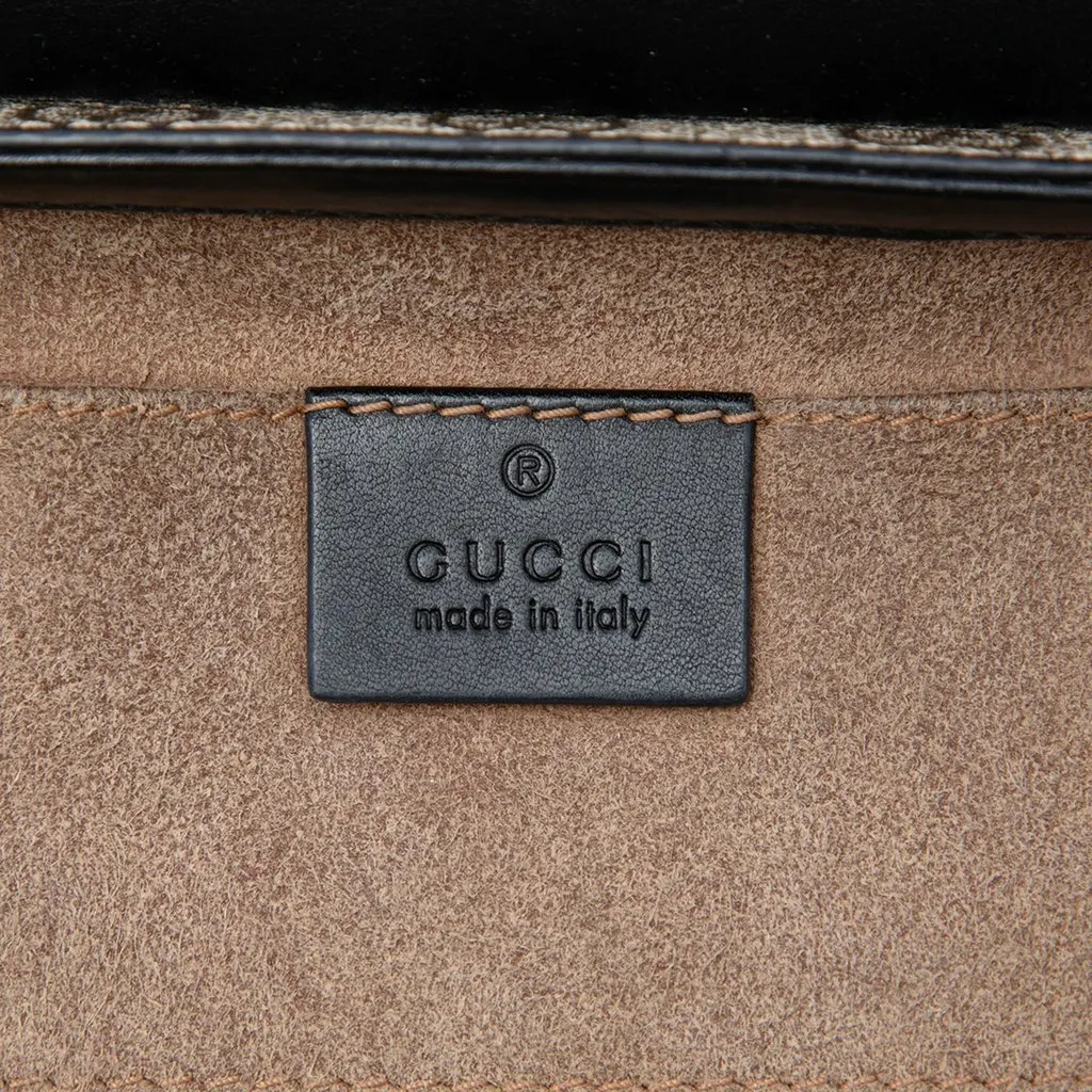 Gucci Small GG Supreme Padlock Crossbody Beige Very good - Box View