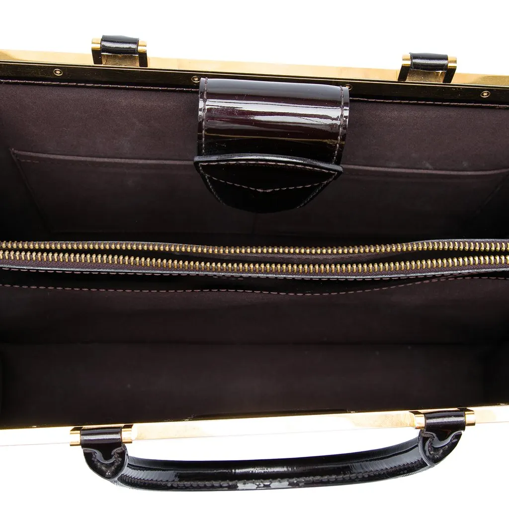 Louis Vuitton Monogram Vernis Deesse GM Purple Leather Very good - Model View