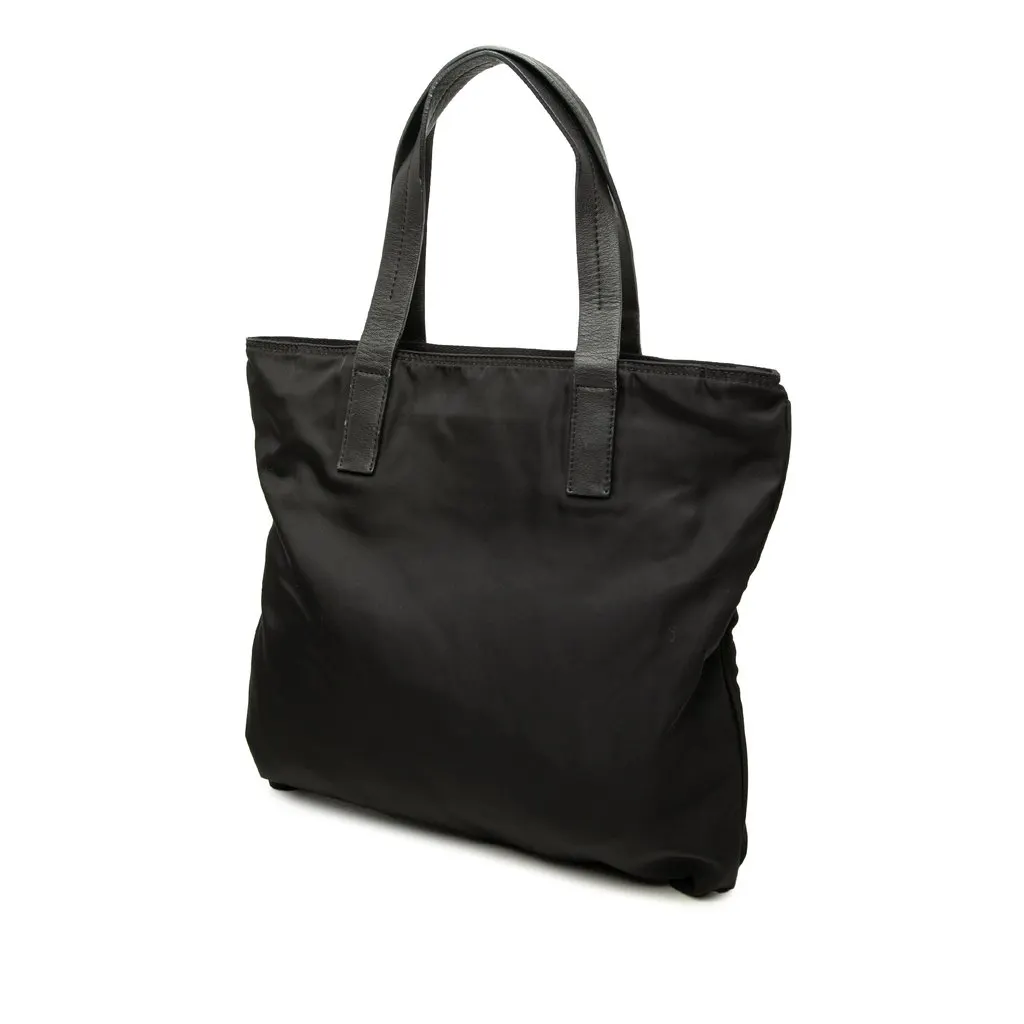 Prada Tessuto Tote Black Polyamide Good - Back View