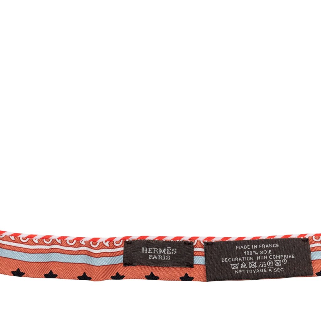 Hermès Candy Doll Silk Twilly Scarf Orange | Pre-Owned Dubai