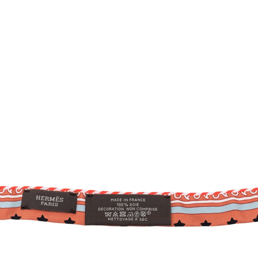Hermès Candy Doll Silk Twilly Scarf Orange | Pre-Owned Dubai