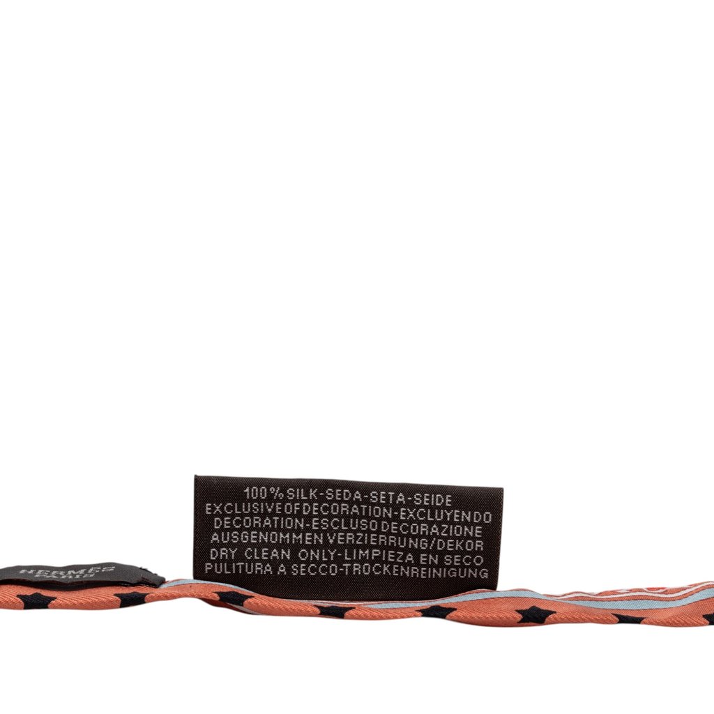Hermès Candy Doll Silk Twilly Scarf Orange | Pre-Owned Dubai