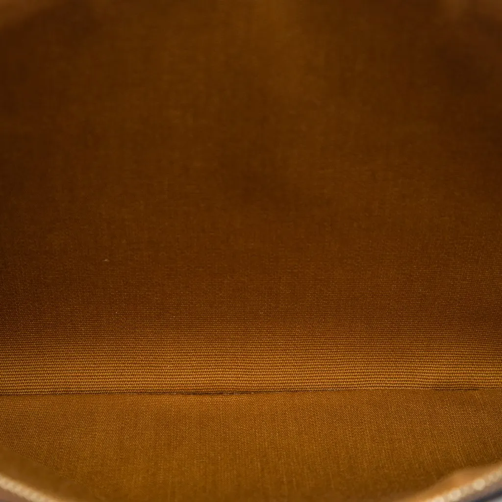 Celine Small Triomphe Coated Canvas Clutch Brown Canvas Very good - Model View