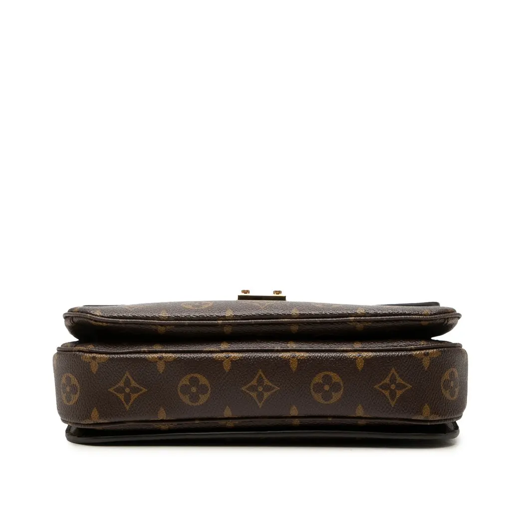 Louis Vuitton Monogram Pochette Metis Brown Canvas Good - Inside View