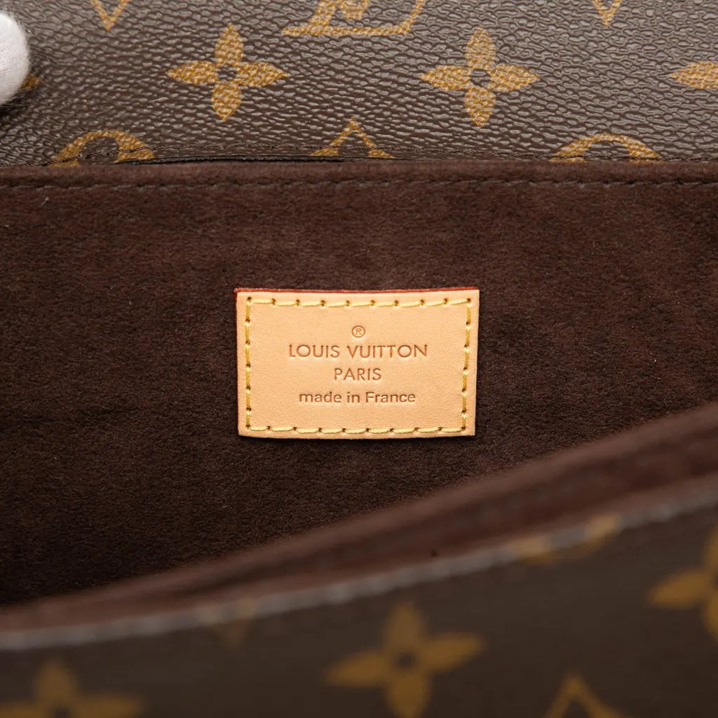 Louis Vuitton Monogram Pochette Metis Brown Canvas Good - Box View