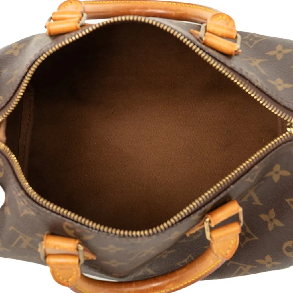 Louis Vuitton Monogram Speedy 25 Brown Very good - Model View