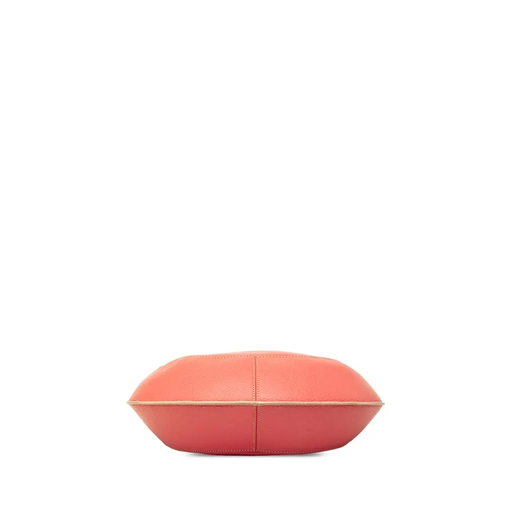 Loewe Embossed Leather Logo Hobo Pink Leather Good - Inside View