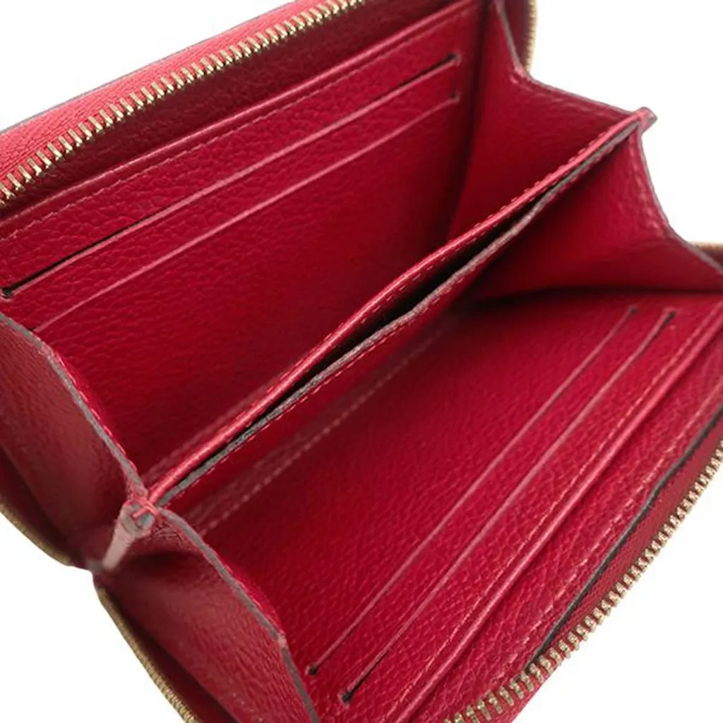 Louis Vuitton Monogram Empreinte Zippy Coin Purse Red Leather Very good - Model View