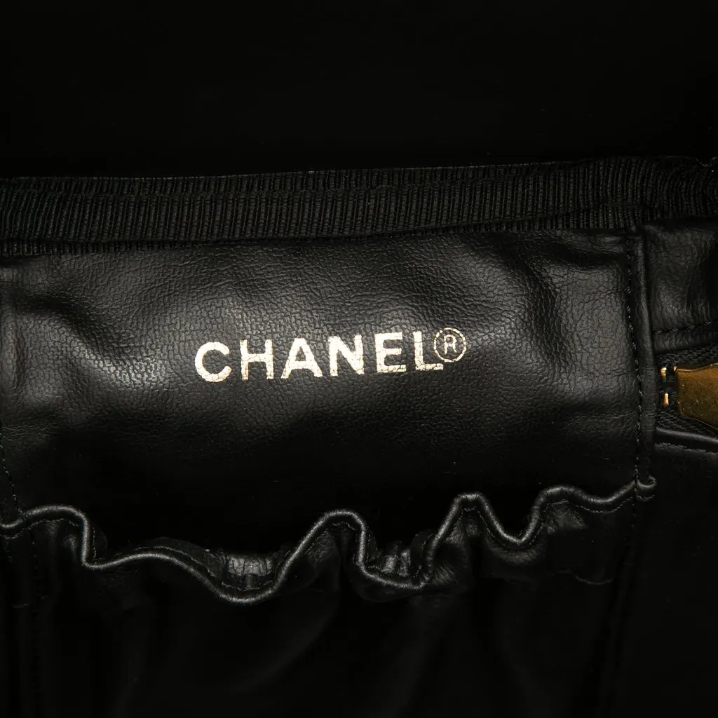 Chanel CC Caviar Vanity Case Black Leather Very good - Box View