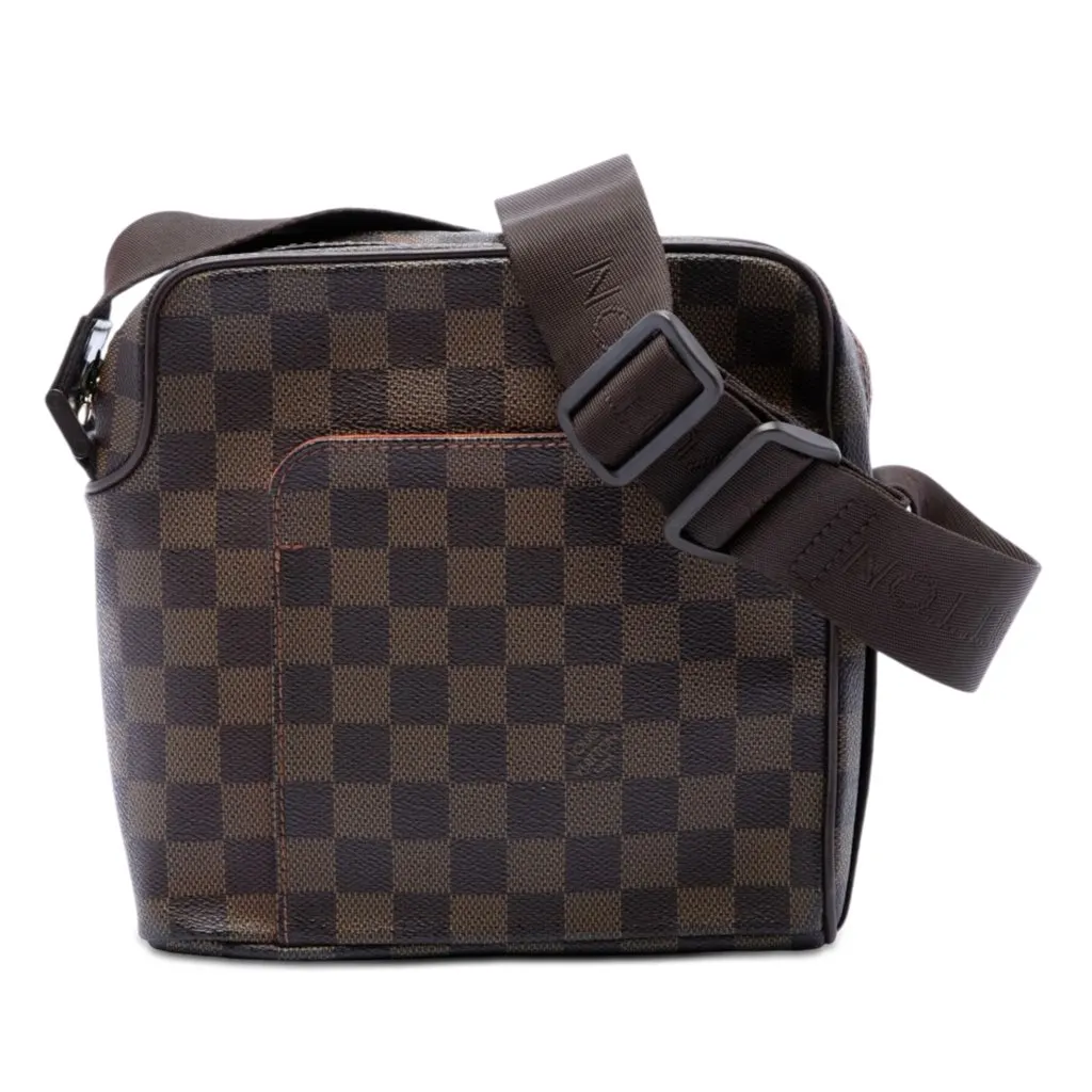 Louis Vuitton Damier Ebene Olav PM Brown Very good - Front View
