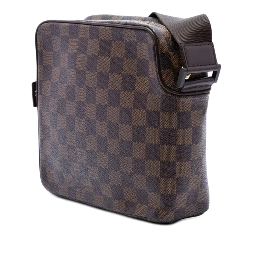 Louis Vuitton Damier Ebene Olav PM Brown Very good - Back View